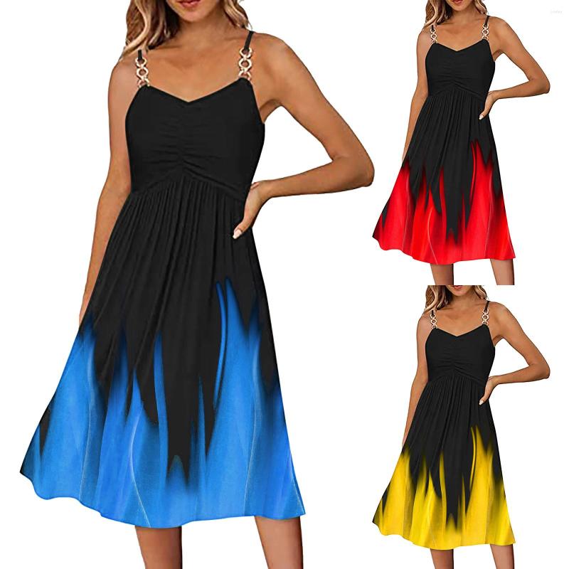 Casual Dresses Gradient Print Summer For Women 2023 Sexy Metal Straps Sleeveless Loose Beach Sundress Shirred Boho Camisole Dress Robe, Yellow
Casual Dresses Gradient Print Summer For Women 2023 Sexy Metal Straps Sleeveless Loose Beach Sundress Shirred Boho Camisole Dress Robe, Yellow