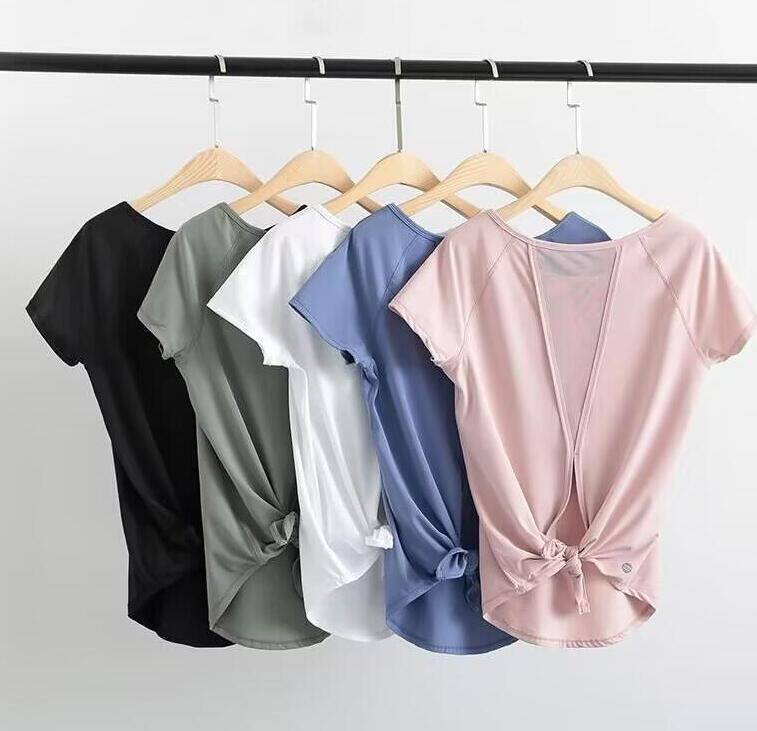 Yoga suit Breathable yoga suit top for women loose fitting sports short sleeved quick drying running mesh strap cover up fitness T-shirt, 45
Yoga suit Breathable yoga suit top for women loose fitting sports short sleeved quick drying running mesh strap cover up fitness T-shirt, 45