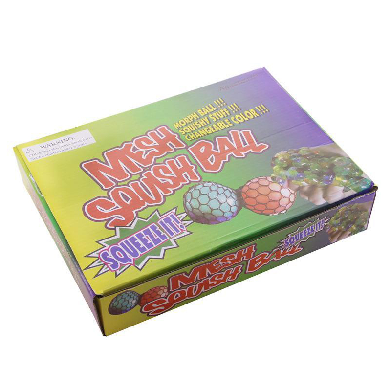 Colorful Water Beads Grape Ball - 5.0cm Squishy Fidget Toy for Stress Relief & Decompression
