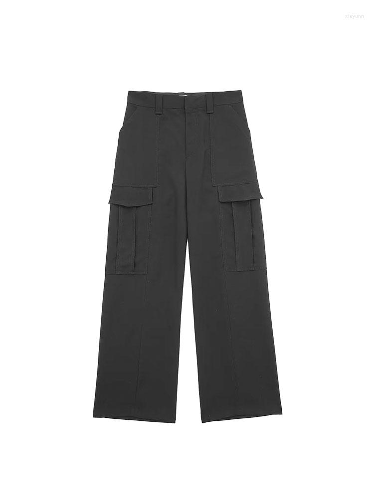 Women' Pants BSK&ZA&TRF 9159971 Women 2023 Fashion Pocket Decoration Cargo Vintage High Waist Zipper Female Trousers Mujer 9159/971, Black
Women' Pants BSK&ZA&TRF 9159971 Women 2023 Fashion Pocket Decoration Cargo Vintage High Waist Zipper Female Trousers Mujer 9159/971, Black