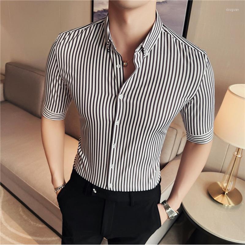 Men's Casual Shirts 2023 Summer Striped Men Half Sleeve Slim Fit Business Formal Dress Social Streetwear Party Tuxedo Blouse, Black
Men's Casual Shirts 2023 Summer Striped Men Half Sleeve Slim Fit Business Formal Dress Social Streetwear Party Tuxedo Blouse, Black