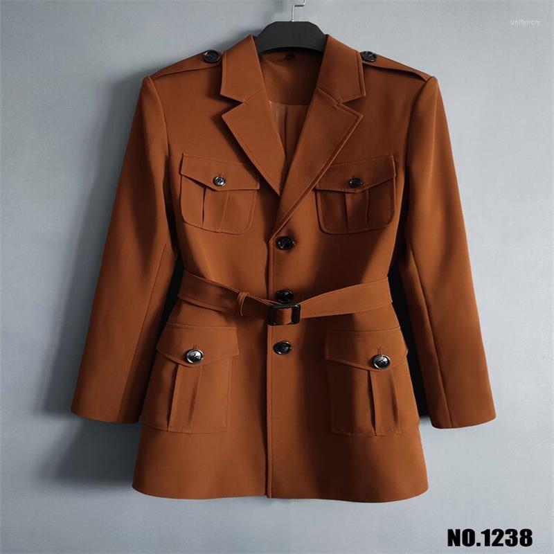 Men' Suits Medium Length Blazers Men' Jackets Spring Autumn Casual Hunting Solid Color Terno Masculino Trajes Elegantes Para, Black
Men' Suits Medium Length Blazers Men' Jackets Spring Autumn Casual Hunting Solid Color Terno Masculino Trajes Elegantes Para, Black