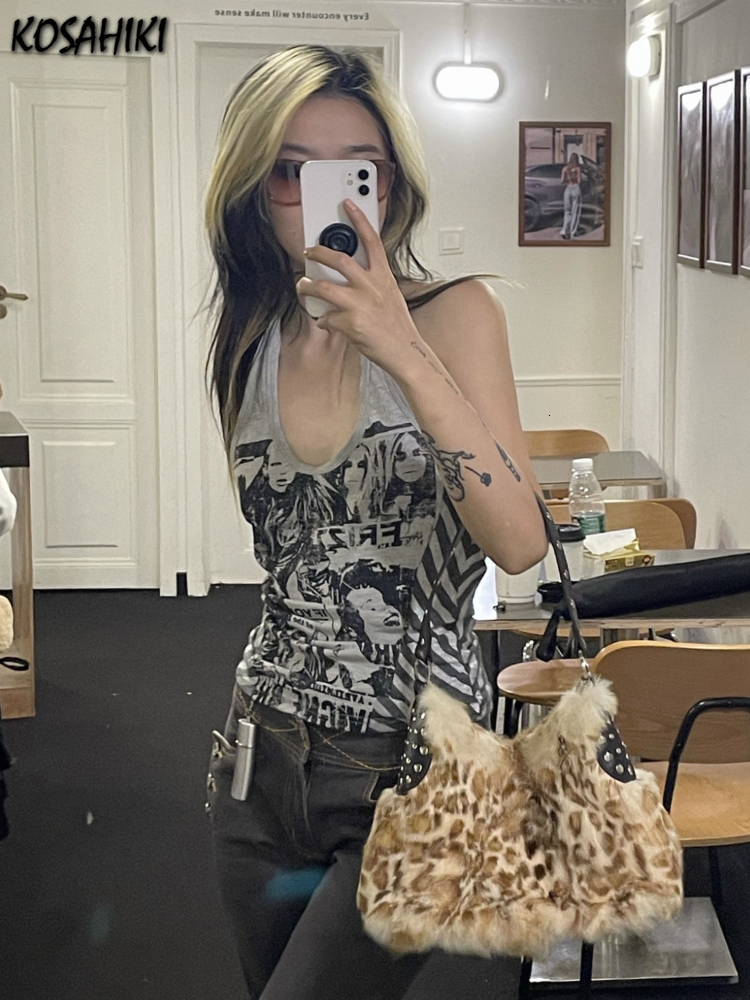 Camisoles Tanks KOSAHIKI Graphic T Shirts Fairy Grunge 90's Aesthetic Clothes Halter Tank Top Women Casual Sleevelss Y2k Korean Fashion Tee 230412, Gray
Camisoles Tanks KOSAHIKI Graphic T Shirts Fairy Grunge 90's Aesthetic Clothes Halter Tank Top Women Casual Sleevelss Y2k Korean Fashion Tee 230412, Gray