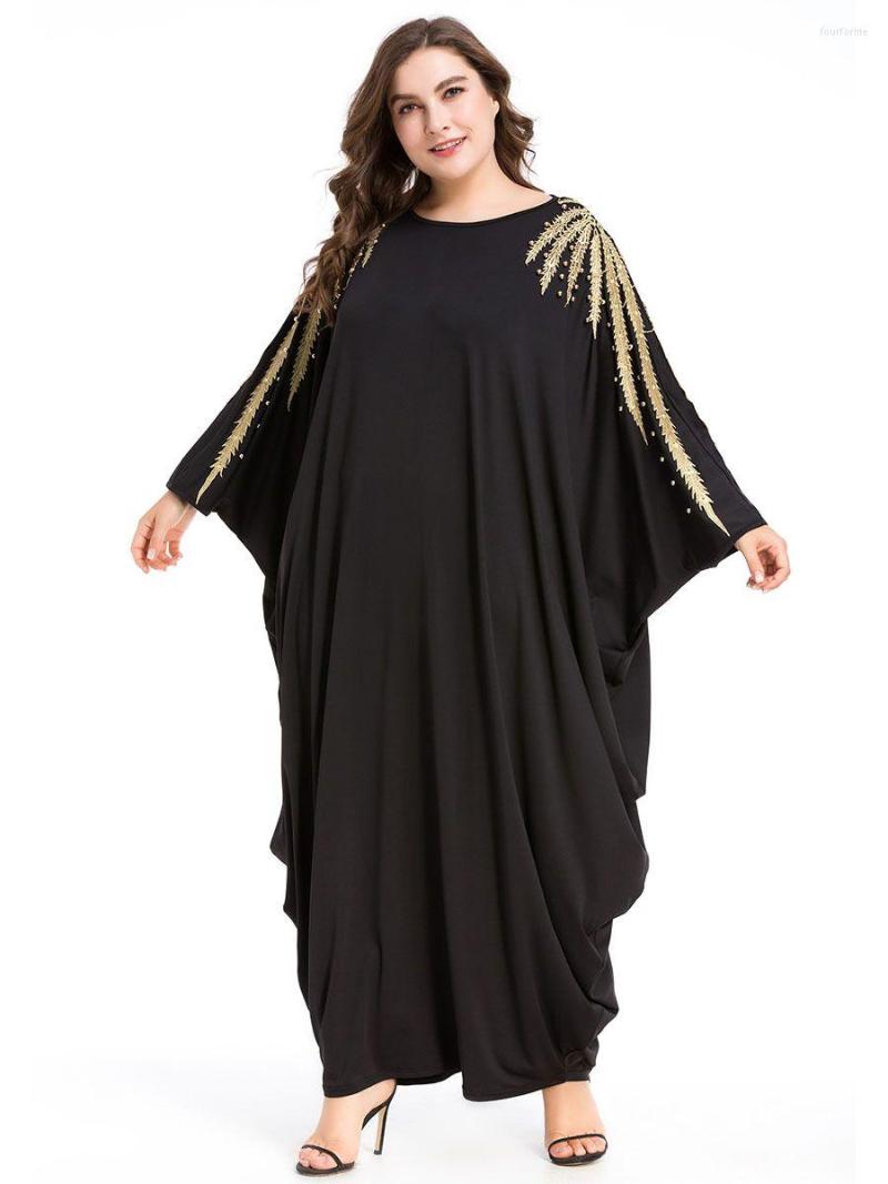 Plus Size Dresses Maxi Dress Women Bohemian Sexy Long Bat-Sleeve Solid Elegant Casual Party Robe Autumn Kaftan Muslim Vestidos, Black
Plus Size Dresses Maxi Dress Women Bohemian Sexy Long Bat-Sleeve Solid Elegant Casual Party Robe Autumn Kaftan Muslim Vestidos, Black