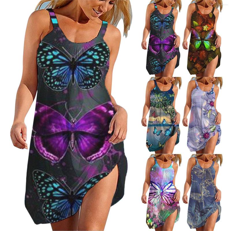 Casual Dresses Women'S Beach Dress Summer Print Halter Vest Vintage Bohemian Butterfly Sleeveless Pullover
Casual Dresses Women'S Beach Dress Summer Print Halter Vest Vintage Bohemian Butterfly Sleeveless Pullover