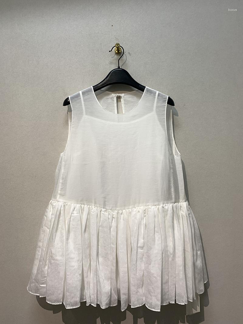 Women' Blouses Neploe Loose Slim Back Lace Up Women Tops Spring Summer O Neck Sleeveless Shirts 2023 Japanese Inner Strap Pleated Hem, Black
Women' Blouses Neploe Loose Slim Back Lace Up Women Tops Spring Summer O Neck Sleeveless Shirts 2023 Japanese Inner Strap Pleated Hem, Black