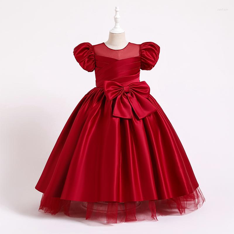 Girl Dresses 4-14 Years Kids Formal Big Bow Princess Dress For Wedding Elegant Party Prom Children Birthday First Communion Gown, Green
Girl Dresses 4-14 Years Kids Formal Big Bow Princess Dress For Wedding Elegant Party Prom Children Birthday First Communion Gown, Green