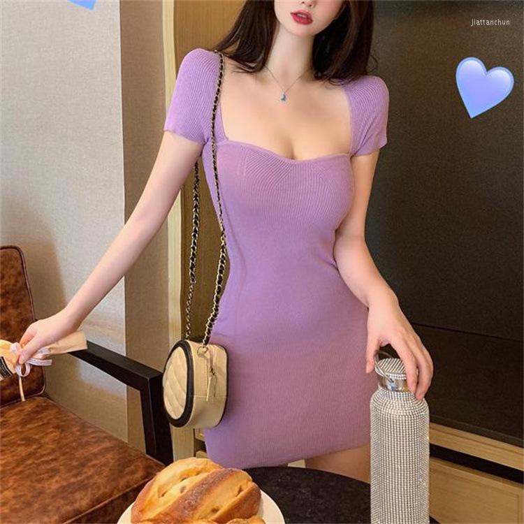 Casual Dresses 2023 Slim Fit Square Collar Hip Dress Women's Early Autumn Sweater Solid Color Short Chinese Style, Green
Casual Dresses 2023 Slim Fit Square Collar Hip Dress Women's Early Autumn Sweater Solid Color Short Chinese Style, Green