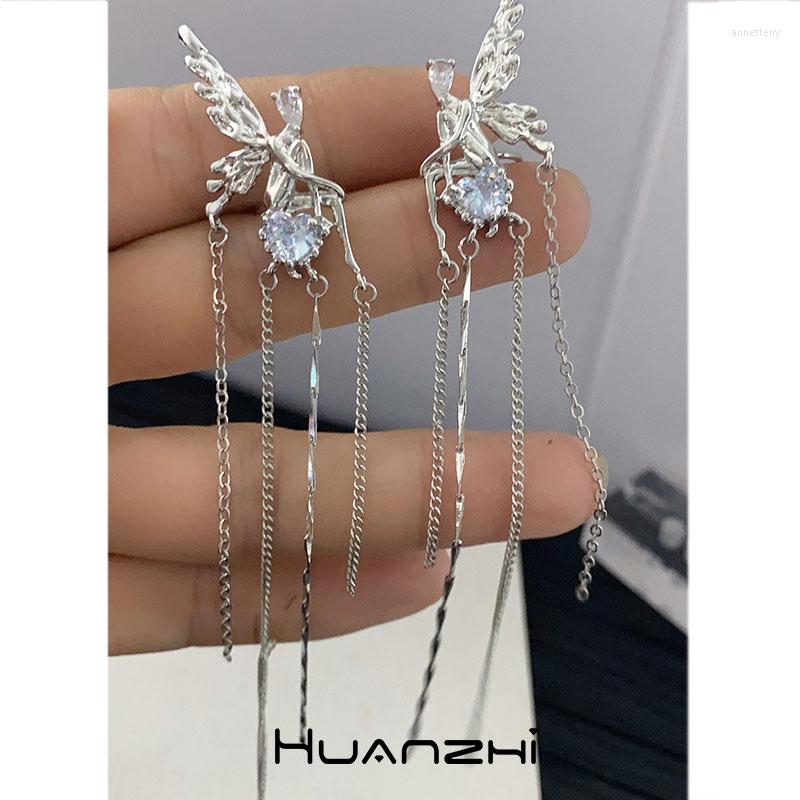 Backs Earrings Angel Butterfly Wing Elf Heart Blue Rhinestone Zircon Long Chain Tassel Moon Ear Clip For Women Girl Y2K Jewelry 2023
Backs Earrings Angel Butterfly Wing Elf Heart Blue Rhinestone Zircon Long Chain Tassel Moon Ear Clip For Women Girl Y2K Jewelry 2023