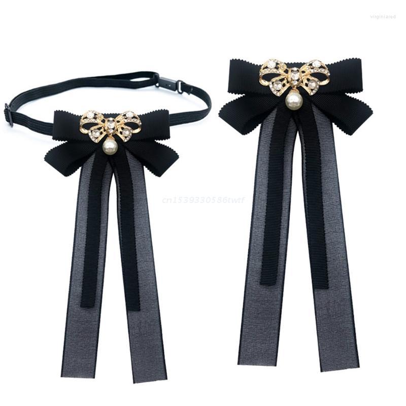 Neck Ties Japanese Style Women Student Pre Bow Tie Brooch With Pearl Rhinestone Long Ribbon Bowknot Jewelry Uniform Shirt Collar Dropship
Neck Ties Japanese Style Women Student Pre Bow Tie Brooch With Pearl Rhinestone Long Ribbon Bowknot Jewelry Uniform Shirt Collar Dropship