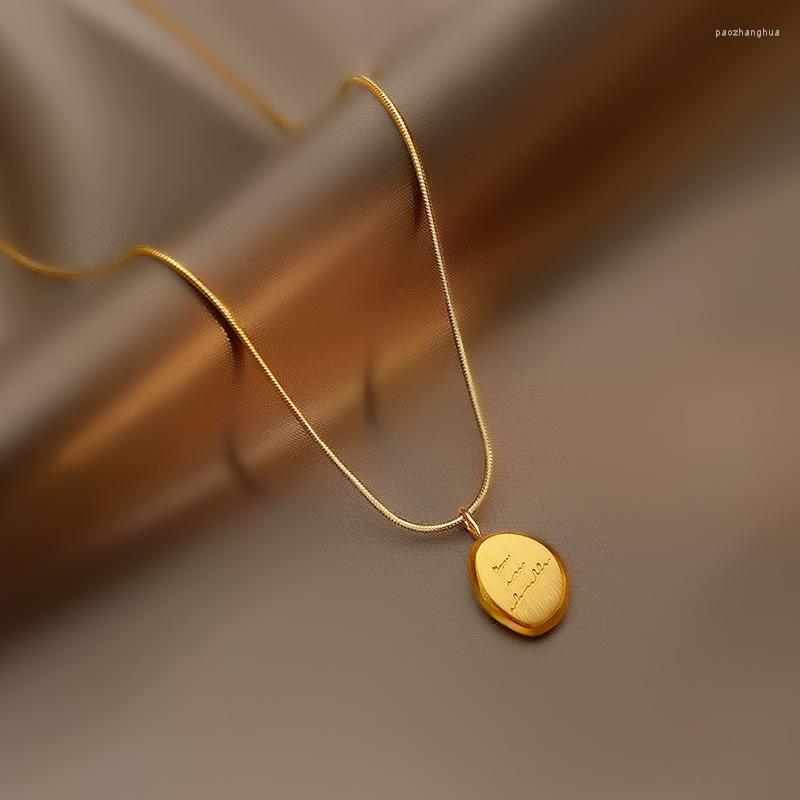 Chains ANENJERY 316L Stainless Steel Simple Fashion Letter Pendant Clavicle Necklace Women's Party Jewelry Gift
Chains ANENJERY 316L Stainless Steel Simple Fashion Letter Pendant Clavicle Necklace Women's Party Jewelry Gift