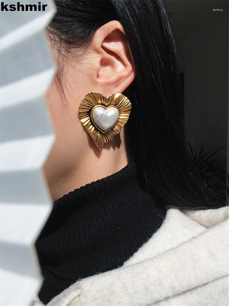 Dangle Earrings Kshmir European And American Retro Heart-shaped Exaggerated Small Designer Stud
Dangle Earrings Kshmir European And American Retro Heart-shaped Exaggerated Small Designer Stud