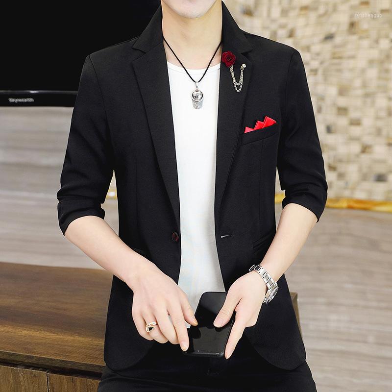 Men's Suits HOO 2023 Men's Mid-Sleeve Suit Jacket Teen Trend Slim Fit Handsome Blazer, Black
Men's Suits HOO 2023 Men's Mid-Sleeve Suit Jacket Teen Trend Slim Fit Handsome Blazer, Black