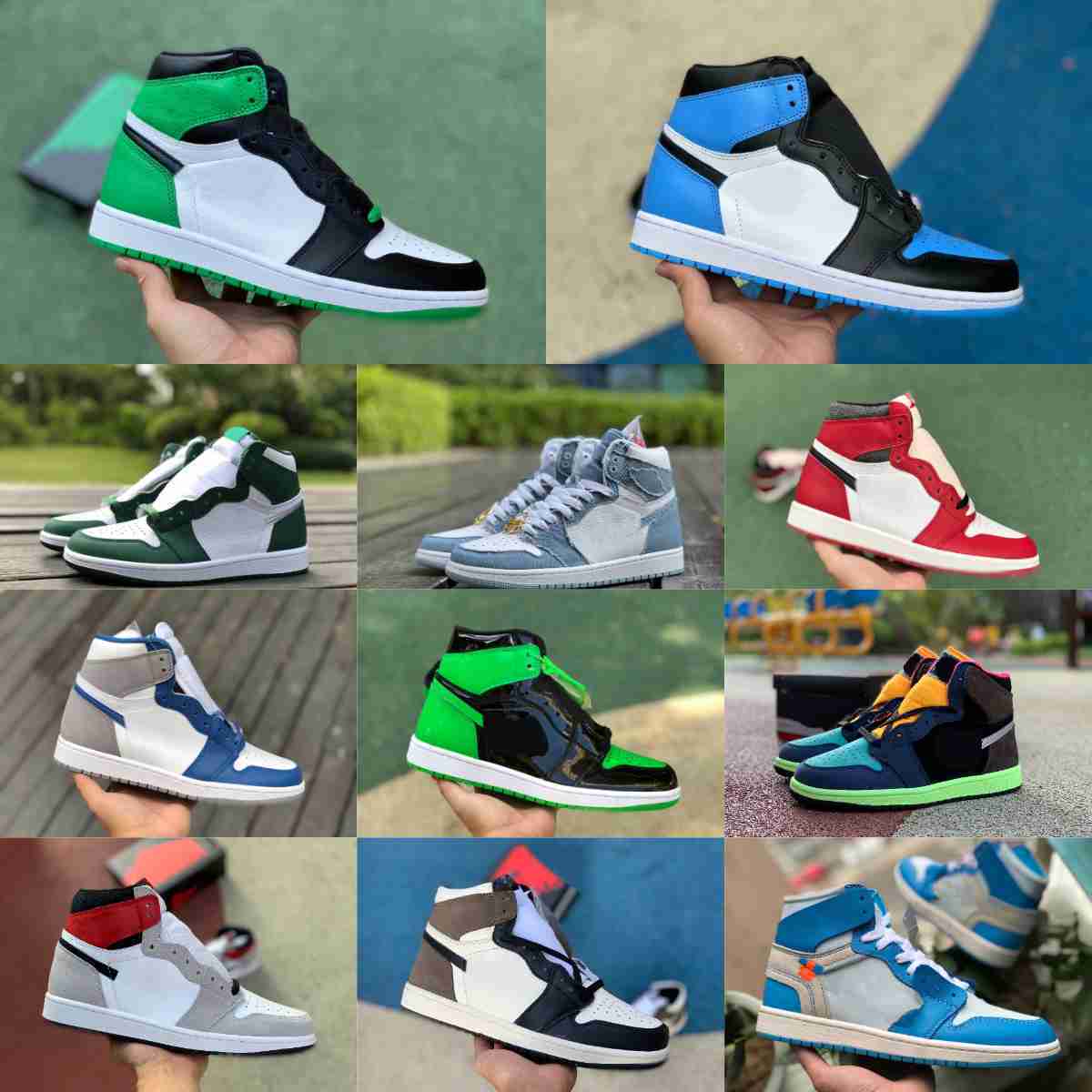 Jumpman 1 1s Lucky Green Basketball Shoes Men Women OG Bio Hack Trainer True Turbo Blue Pine Green Gorge Denim BLACK WHITE DARK MOCHA University Blue Sports Sneakers, Please contact us
Jumpman 1 1s Lucky Green Basketball Shoes Men Women OG Bio Hack Trainer True Turbo Blue Pine Green Gorge Denim BLACK WHITE DARK MOCHA University Blue Sports Sneakers, Please contact us