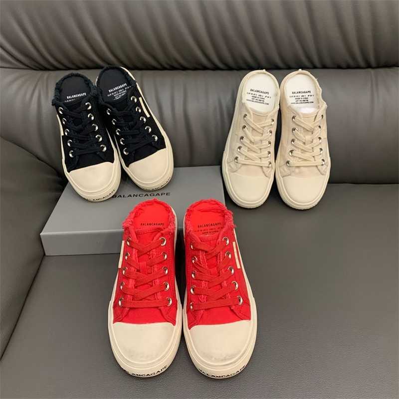 Paris flat bottomed half trailer canvas shoes for women in autumn 2023 new style with ground edges worn out small dirty lace up shoe trend, L2218 red
Paris flat bottomed half trailer canvas shoes for women in autumn 2023 new style with ground edges worn out small dirty lace up shoe trend, L2218 red