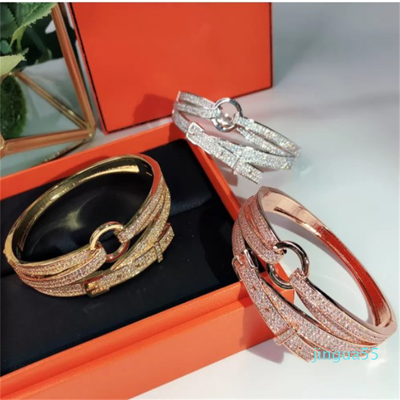 Fashion Party Jewelry For Women rose gold bilayer bangle wedding Belt buckle bangle
Fashion Party Jewelry For Women rose gold bilayer bangle wedding Belt buckle bangle