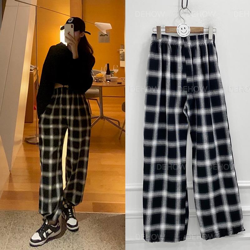 Women's Pants Retro High Waist Slim Black And White Plaid Casual Sports Leggings Women's Spring Autumn Loose Straight Long
Women's Pants Retro High Waist Slim Black And White Plaid Casual Sports Leggings Women's Spring Autumn Loose Straight Long