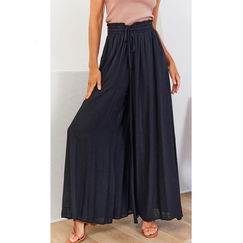 Women's Pants Capris Women Oversized Solid Wide Leg Pants Casual Fashion Simple All-match Straight Pants Female Clothes High Waist Loose Trousers