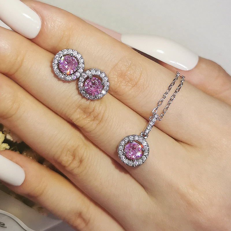 Trendy Diamond Jewelry set 925 Sterling Silver Party Wedding Earrings Necklace For Women Bridal Promise Jewelry
Trendy Diamond Jewelry set 925 Sterling Silver Party Wedding Earrings Necklace For Women Bridal Promise Jewelry