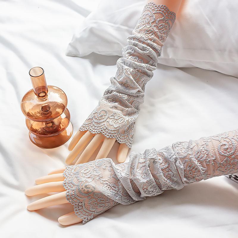 Five Fingers Gloves Korean Thin Long Elastic Arm Sleeve Female Touch Screen Driving Summer Sunscreen UV Cycling Half Finger Lace Mitten L95
Five Fingers Gloves Korean Thin Long Elastic Arm Sleeve Female Touch Screen Driving Summer Sunscreen UV Cycling Half Finger Lace Mitten L95