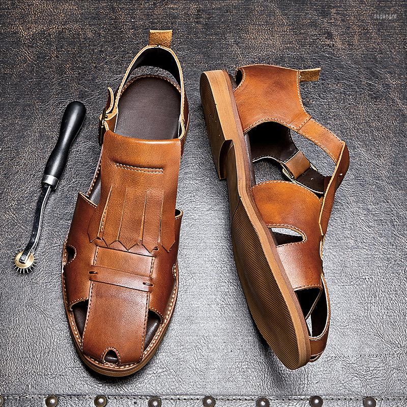 Sandals Modern Man Must Buy ! High-end Tassel Leather Wrap Leisure Men's Summer Simple Outdoor Roman Flats Beach Shoes, Black
Sandals Modern Man Must Buy ! High-end Tassel Leather Wrap Leisure Men's Summer Simple Outdoor Roman Flats Beach Shoes, Black