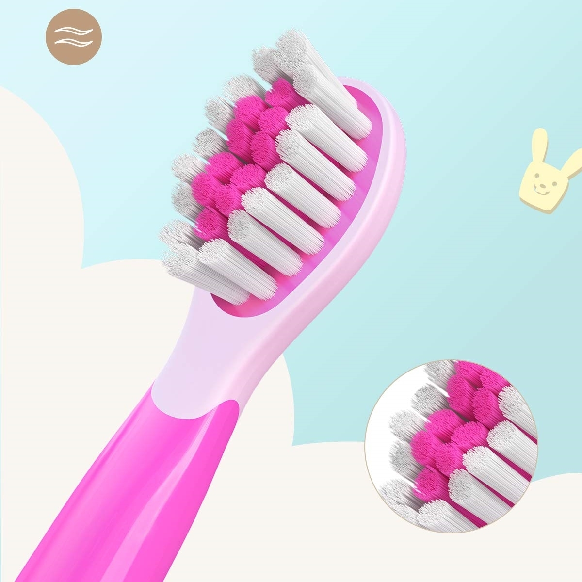 Toothbrushes Head Fairywill Electric Toothbrushes Replacement Heads Electric Toothbrush 4 heads Sets for FW-2001 Head Toothbrush 230413