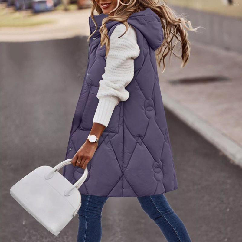Women's Vests 2023 Winter Down Jacket Women Loose Solid Hooded Vest Color Cardigan Coats Female Medium Long Warm Cotton Jacke, Purple
Women's Vests 2023 Winter Down Jacket Women Loose Solid Hooded Vest Color Cardigan Coats Female Medium Long Warm Cotton Jacke, Purple