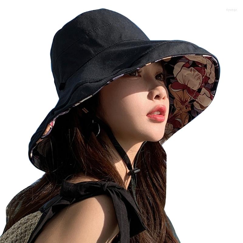 Wide Brim Hats Double-Side-Wear Bucket Hat For Girls Women Commute Fisherman Solid Color Outdoor Summer Vacation DXAA, Black
Wide Brim Hats Double-Side-Wear Bucket Hat For Girls Women Commute Fisherman Solid Color Outdoor Summer Vacation DXAA, Black