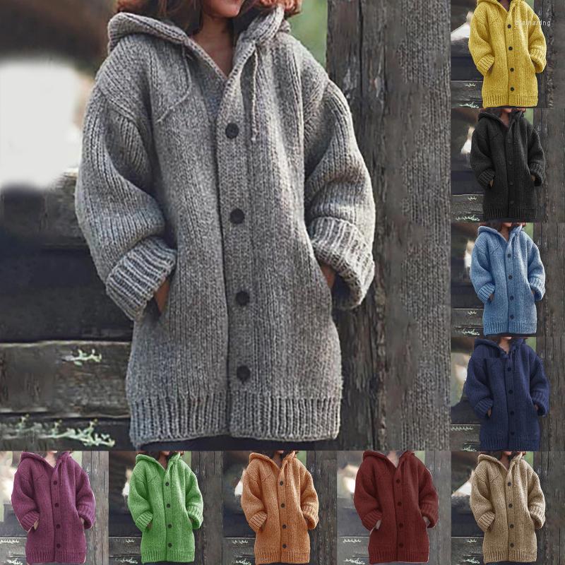Women's Knits Autumn Ladies Sweater Solid Color Cardigan With Hood Knitted Single Breasted Drawstring Casual, Yellow
Women's Knits Autumn Ladies Sweater Solid Color Cardigan With Hood Knitted Single Breasted Drawstring Casual, Yellow
