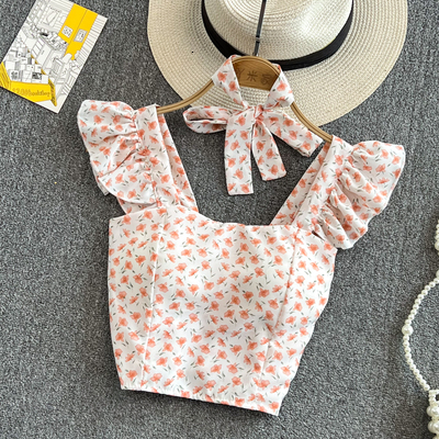 Camisoles Tanks Debardeur Femme Bra Tank Top Ropa Mujer Gorset Camisoles for Women Butterfly Crop Tops Cropped Harajuku Tanks Drop 230413