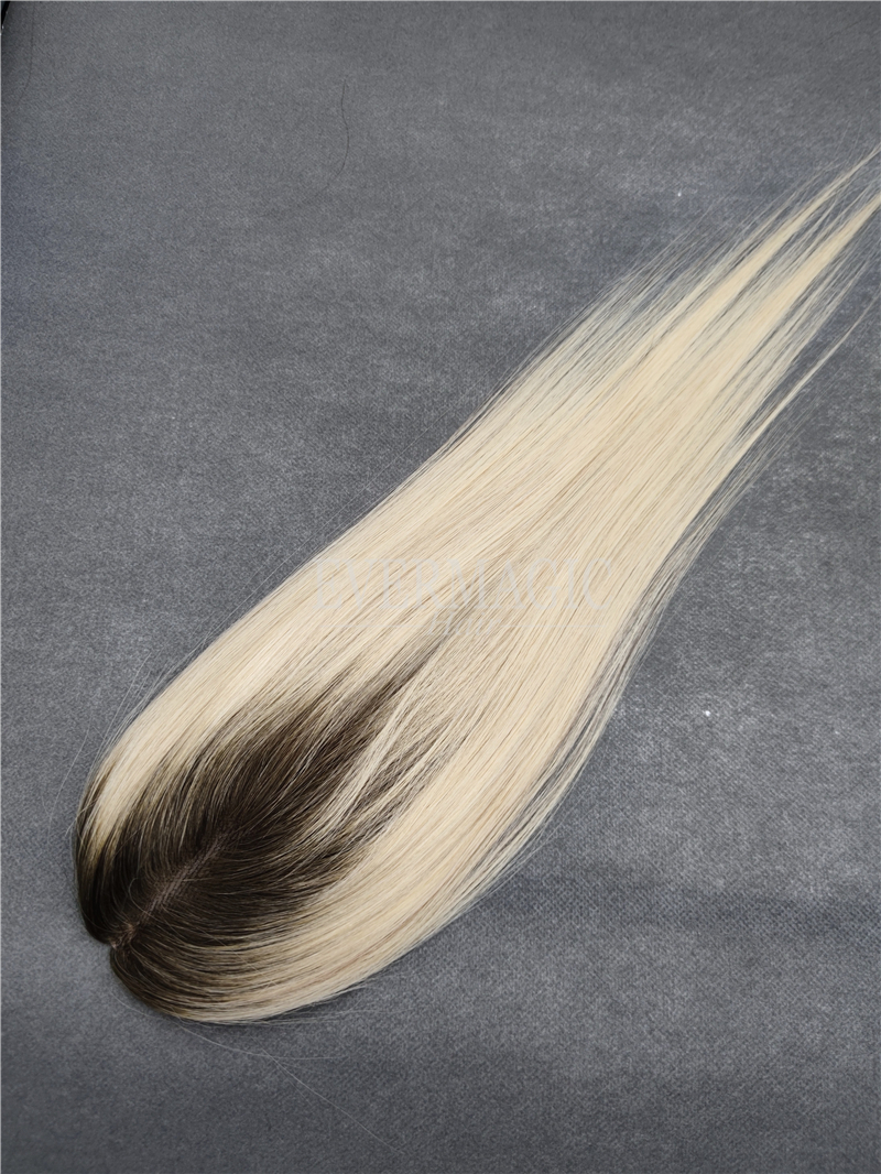 New Coming Stock Human Hair pieces Mini Mono Base Toppers Toupee for Alopecia hair loss Thinning Women