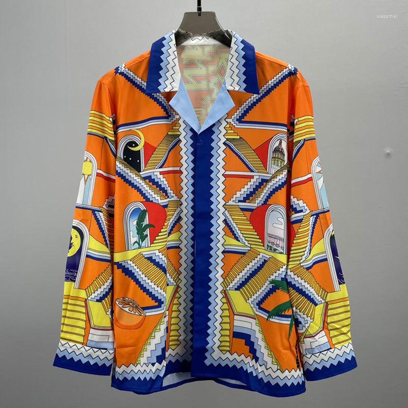 Men's Casual Shirts 2023 Abstract Art Print Long Sleeves Men Tops Hawaiian Beach Streetwear Shirt Hip Hop Chemise Hawaienne Homme, Picture
Men's Casual Shirts 2023 Abstract Art Print Long Sleeves Men Tops Hawaiian Beach Streetwear Shirt Hip Hop Chemise Hawaienne Homme, Picture