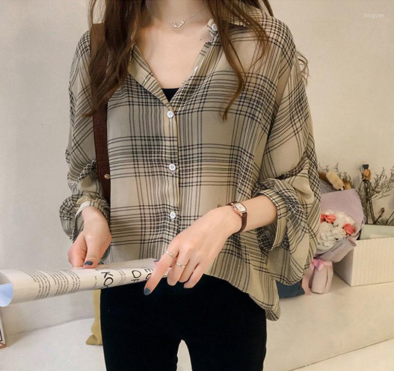 Women's Blouses Plus Size Fashion Women's Long Sleeve Loose Blouse Korea Stylish Plaid Top Casual Turn-down Collar Shirt Summer Tops, Black
Women's Blouses Plus Size Fashion Women's Long Sleeve Loose Blouse Korea Stylish Plaid Top Casual Turn-down Collar Shirt Summer Tops, Black