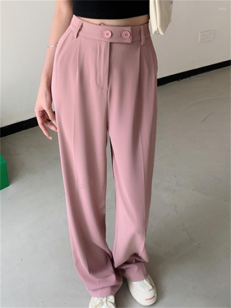 Women' Pants Alien Kitty Straight Women Solid Wide Leg Loose Office Lady Slim 2023 High Street Casual All Match Trousers, Pink
Women' Pants Alien Kitty Straight Women Solid Wide Leg Loose Office Lady Slim 2023 High Street Casual All Match Trousers, Pink