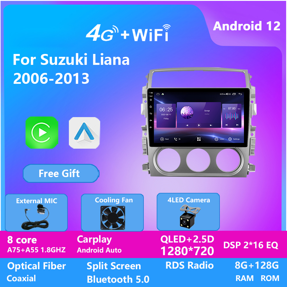 Car Video Entertainment System for Suzuki LIANA 2007-2013 9 Inch Android Navigation Stereo Gps Dvd Player DSP Carplay AndroidAuto
Car Video Entertainment System for Suzuki LIANA 2007-2013 9 Inch Android Navigation Stereo Gps Dvd Player DSP Carplay AndroidAuto