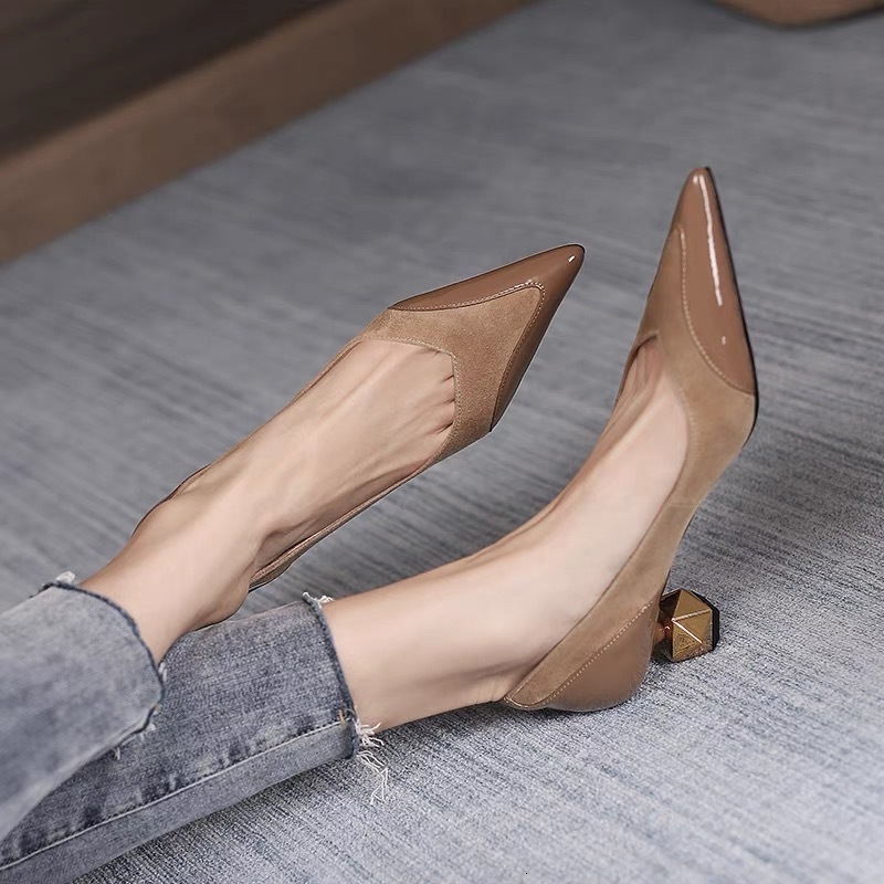 Dress Shoes Fashion Elegant Women's High Heels Pointed Toe Shoes Houndstooth Metal Embellished Boat Shoes Party Dress Shoes 230413, Black
Dress Shoes Fashion Elegant Women's High Heels Pointed Toe Shoes Houndstooth Metal Embellished Boat Shoes Party Dress Shoes 230413, Black