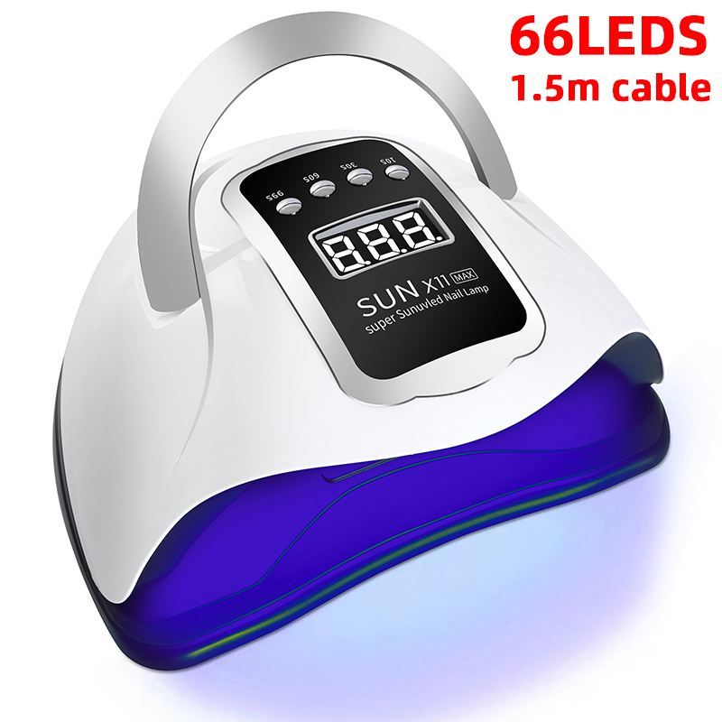 Nail Dryers 66LEDs UV LED Nail Lamp For Drying Gel Polish With 1.5M Cable UV Light For Gel Nails Wave Polish Manicure Machine Nail Art Salon 230413, Sun x11 max
Nail Dryers 66LEDs UV LED Nail Lamp For Drying Gel Polish With 1.5M Cable UV Light For Gel Nails Wave Polish Manicure Machine Nail Art Salon 230413, Sun x11 max