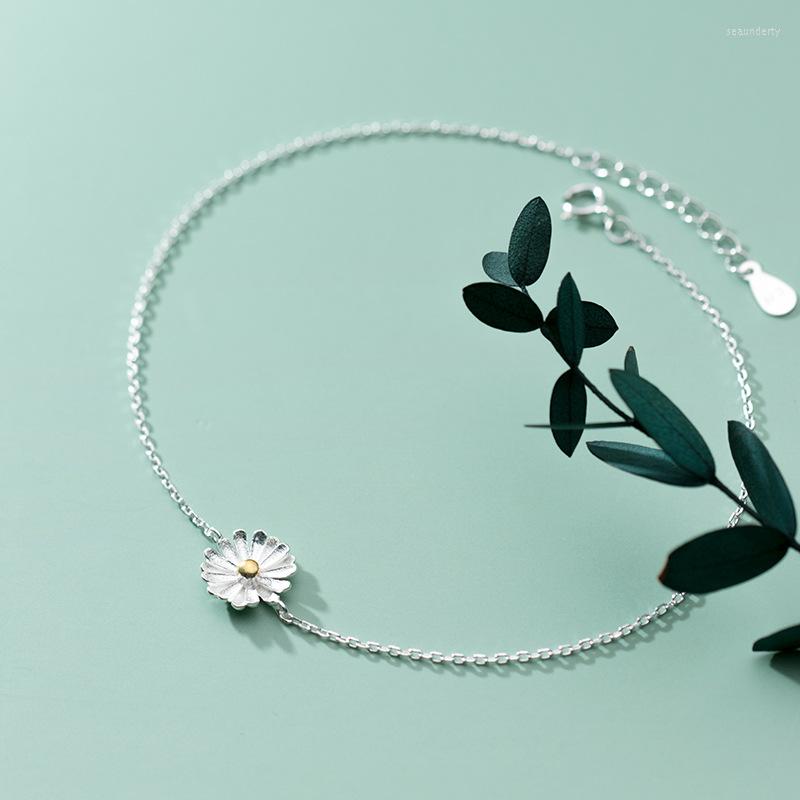 Anklets Daisy Real 925 Sterling Silver Three Cute Flowers Ankle Bracelets Foot Chains For Women Girls Summer Jewelry
Anklets Daisy Real 925 Sterling Silver Three Cute Flowers Ankle Bracelets Foot Chains For Women Girls Summer Jewelry