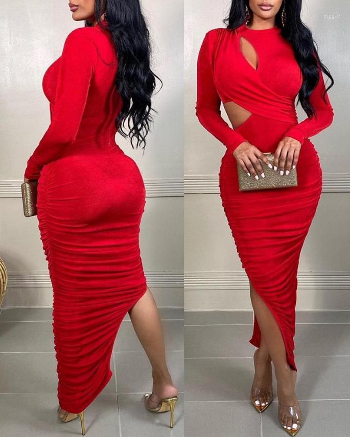 Casual Dresses Autumn Hollow Out Full Sleeve Mini Dress Fashion Backless Ruched Vestido Clothes Cutout Split Hem Bodycon
Casual Dresses Autumn Hollow Out Full Sleeve Mini Dress Fashion Backless Ruched Vestido Clothes Cutout Split Hem Bodycon