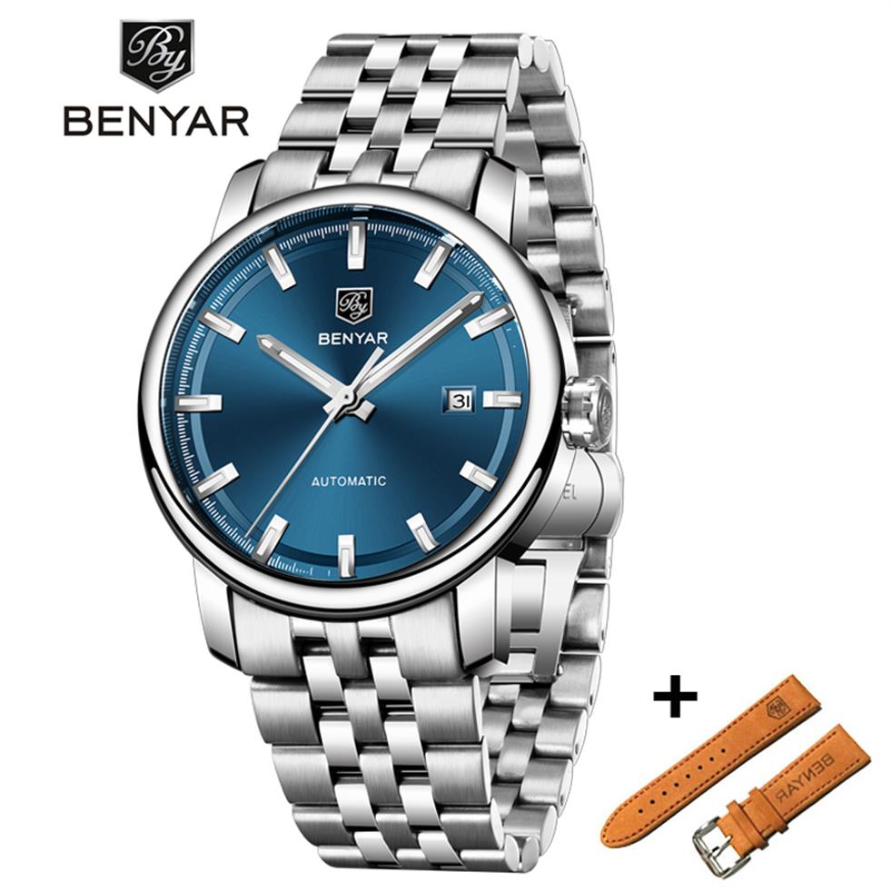 BENYAR Business Mens Mechanical Watches Set Waterproof Genuine Leather Brand Luxury Automatic Wristwatch Clock Relogio Masculino237R, Orange
BENYAR Business Mens Mechanical Watches Set Waterproof Genuine Leather Brand Luxury Automatic Wristwatch Clock Relogio Masculino237R, Orange