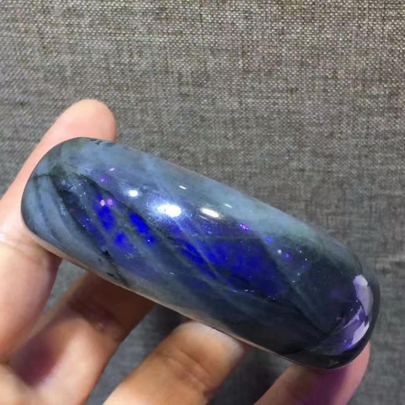 Bangle Genuine Natural Blu Lights Labradorite Gem Stone Crystal Fashin Woman Bangles Inner Diameter 56mmm
Bangle Genuine Natural Blu Lights Labradorite Gem Stone Crystal Fashin Woman Bangles Inner Diameter 56mmm