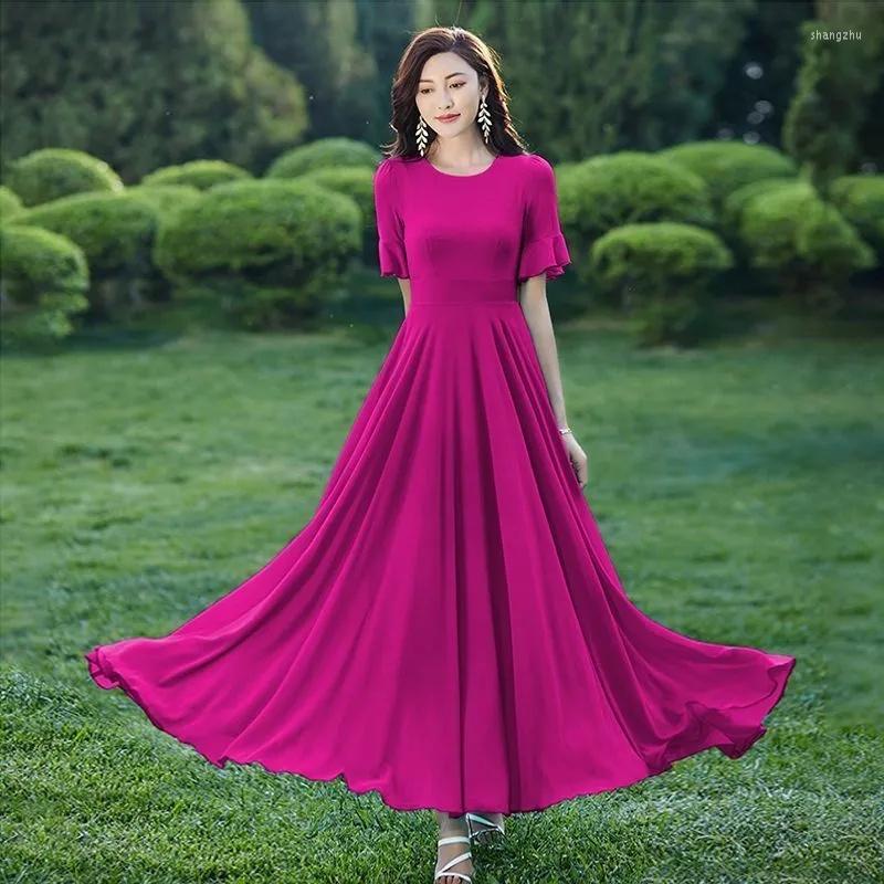 Casual Dresses Rose Red Bohemian Beach Skirt Female 2023 Summer Super Fairy Slim Sanya Skinny Long Dress Holiday
Casual Dresses Rose Red Bohemian Beach Skirt Female 2023 Summer Super Fairy Slim Sanya Skinny Long Dress Holiday