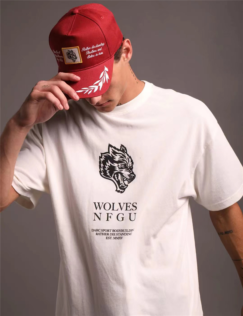 Mens TShirts DARC SPORT Mens Oversized T Shirt Streetwear Hip Hop Wolf Print T Shirt Casual 100% Cotton Summer Short Sleeve T Shirt 230413, Black 
Mens TShirts DARC SPORT Mens Oversized T Shirt Streetwear Hip Hop Wolf Print T Shirt Casual 100% Cotton Summer Short Sleeve T Shirt 230413, Black