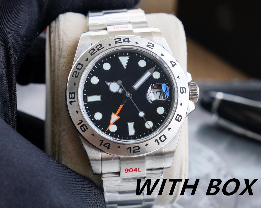 Top mens watch luxury designer watches 41MM Black Dial Automatic Mechanical ceramic fashion Classic Stainless Steel Waterproof Luminous sapphire watchs