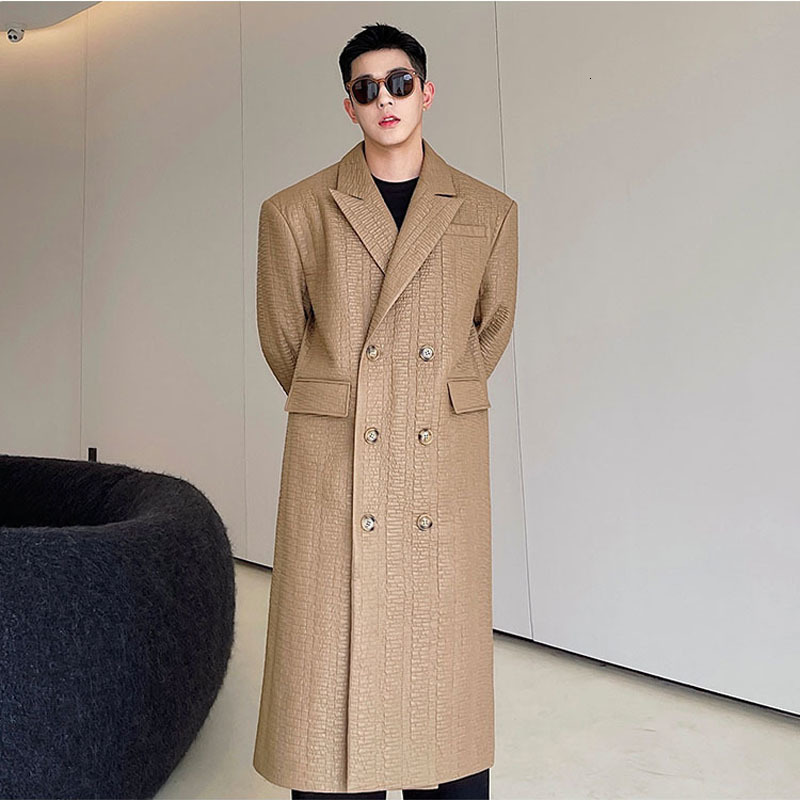 Men's Trench Coats coat Men Designer Double Breasted Long Imitation Leather Coat Mens Streetwear Chic Vintage Loose Windbreaker Jacket 230413, W0330 black
Men's Trench Coats coat Men Designer Double Breasted Long Imitation Leather Coat Mens Streetwear Chic Vintage Loose Windbreaker Jacket 230413, W0330 black