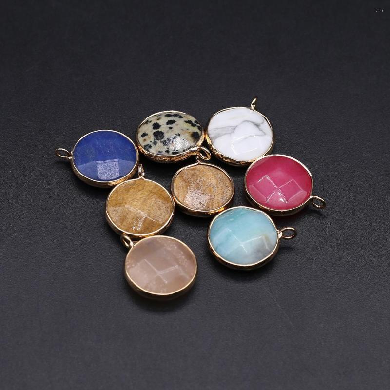 Charms 1pcs Natural Stone Cut Face Round Gold Bag Edge Pendant DIY Female Charm Necklace Jewelry Accessories 15x20mm
Charms 1pcs Natural Stone Cut Face Round Gold Bag Edge Pendant DIY Female Charm Necklace Jewelry Accessories 15x20mm