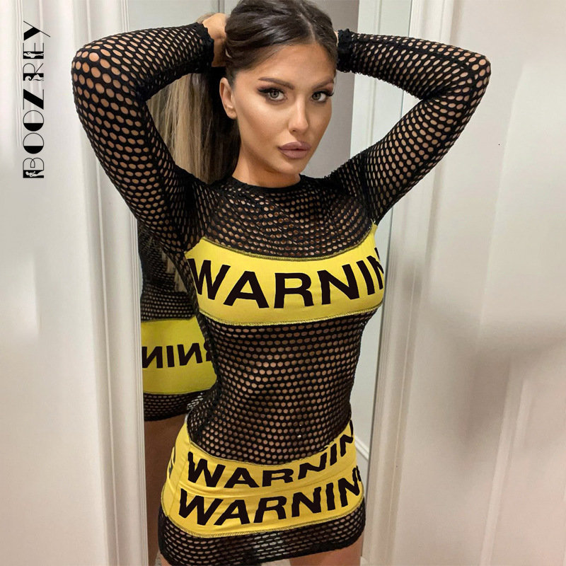 Casual Dresses BoozRey WARNING Personality Letter Printing Party Dress Fashion Long Sleeve Sexy Perspective Bodycon Mini Evening Dresses 230413, Black
Casual Dresses BoozRey WARNING Personality Letter Printing Party Dress Fashion Long Sleeve Sexy Perspective Bodycon Mini Evening Dresses 230413, Black