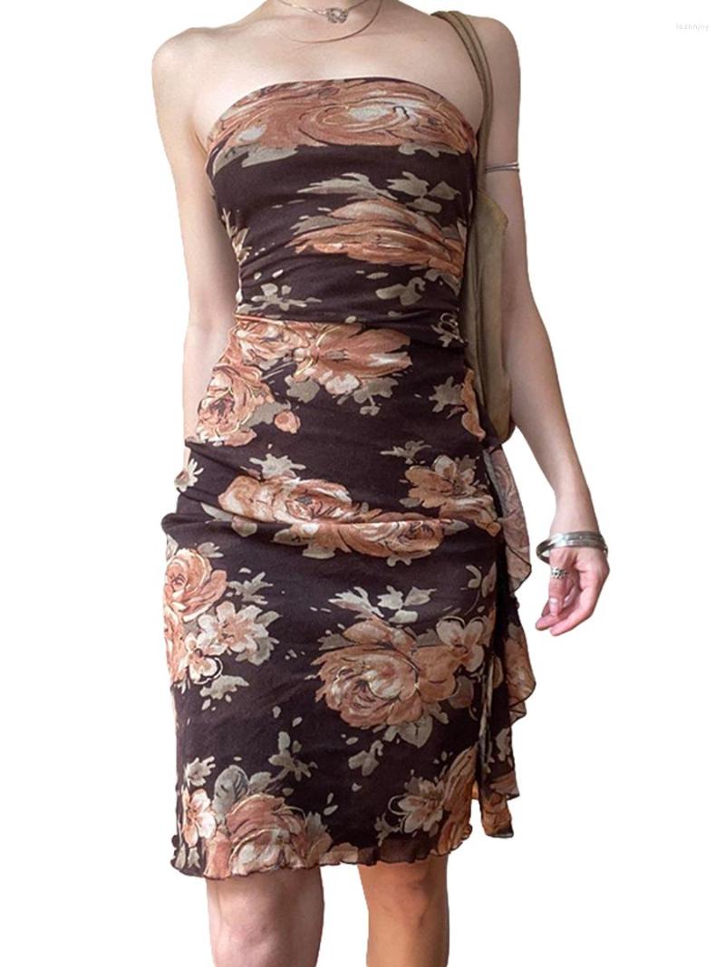 Casual Dresses Women Wrap Chest Bodycon Dress Floral Print Ruffles Strapless Backless Cocktail Party Club Skinny Mini, As picture shown
Casual Dresses Women Wrap Chest Bodycon Dress Floral Print Ruffles Strapless Backless Cocktail Party Club Skinny Mini, As picture shown