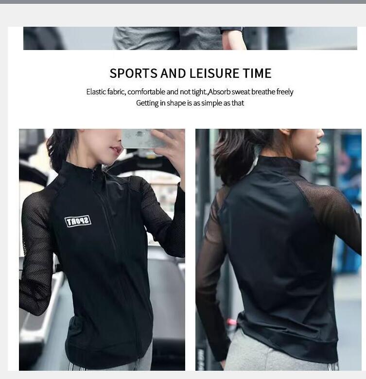 2020 New Mesh Sports Coat Women's High Elastic Quick Dry Running Fitness Long Sleeve Slim Quick Dry Top Yoga Suit
2020 New Mesh Sports Coat Women's High Elastic Quick Dry Running Fitness Long Sleeve Slim Quick Dry Top Yoga Suit