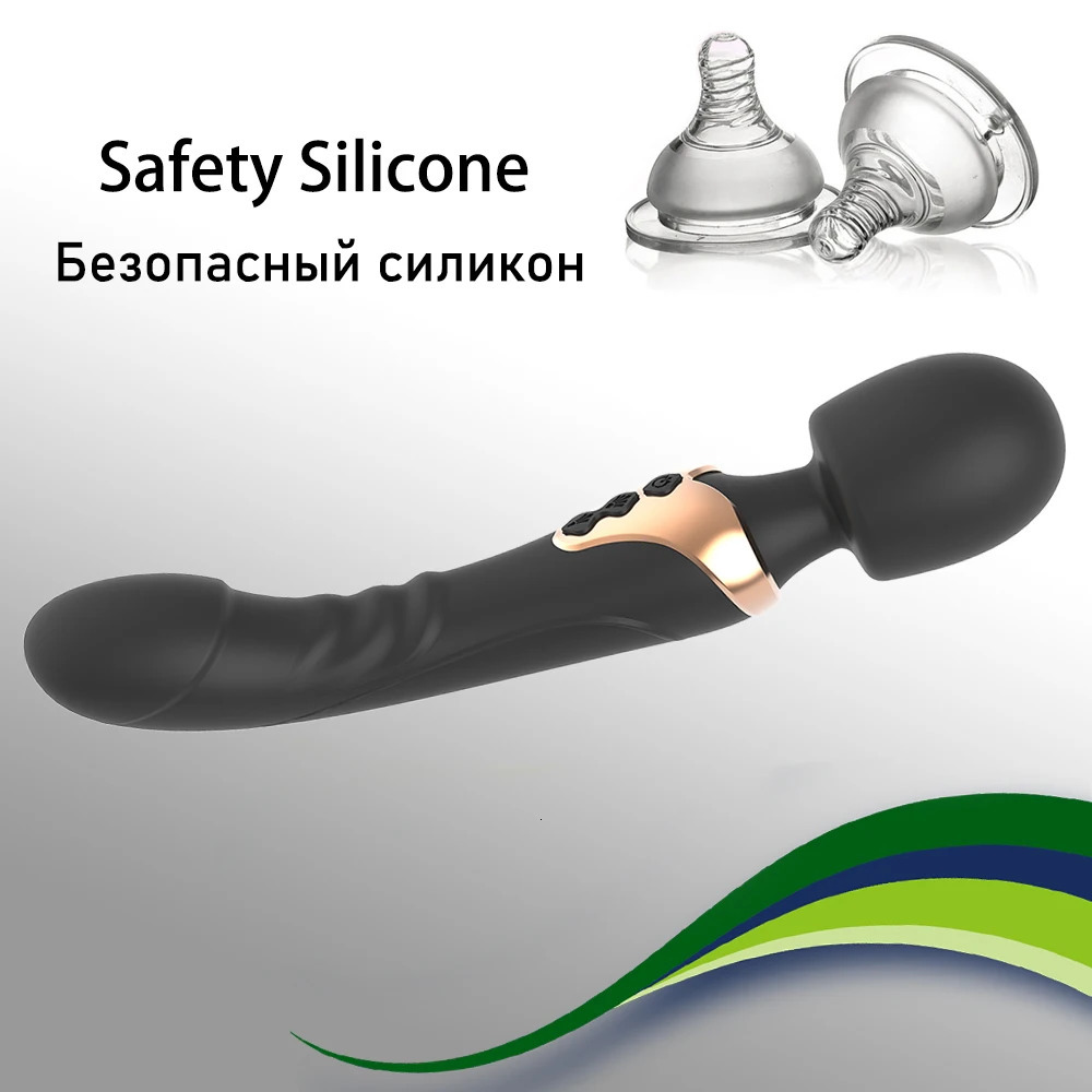 Vibrators Powerful Dildos Vibrator Dual motor silicone large size Wand GSpot Massager Sex Toy For Couple Clitoris Stimulator for Adults 231113